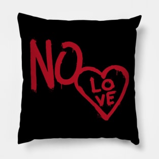 No love drippy hoodies design drip red color dripping Pillow