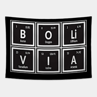 Bolivia Table of Elements Tapestry