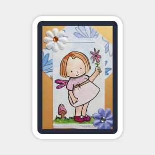 Cute Flower Fairy Magnet