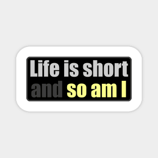 Life is Short And So Am I - Another Day Another Slay - Funny - Bumper - Funny Gift - Car - Fuck - You Magnet