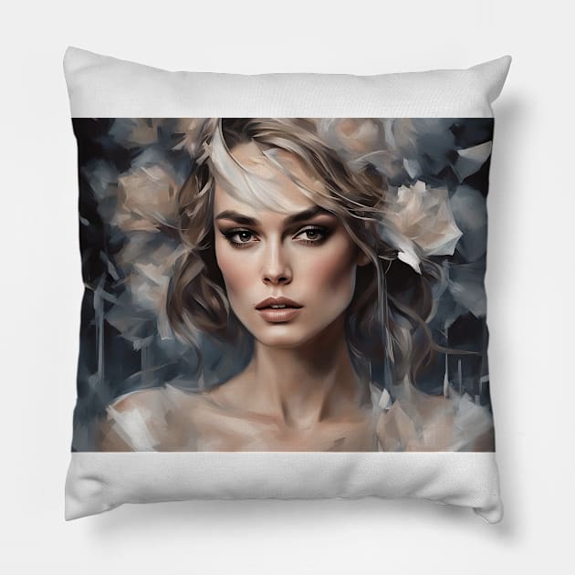 scene with keira knightley Pillow by bogfl