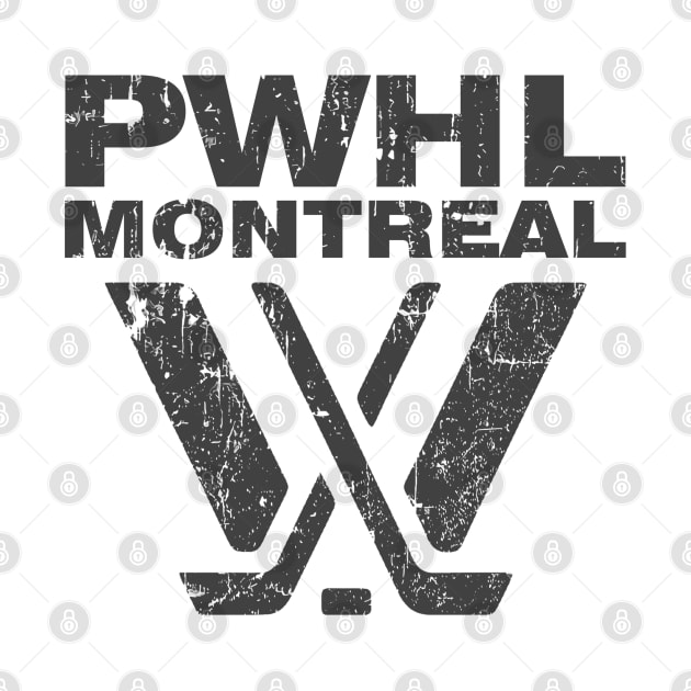 PWHL Montreal - PWHL RETRO by katroxdesignshopart444