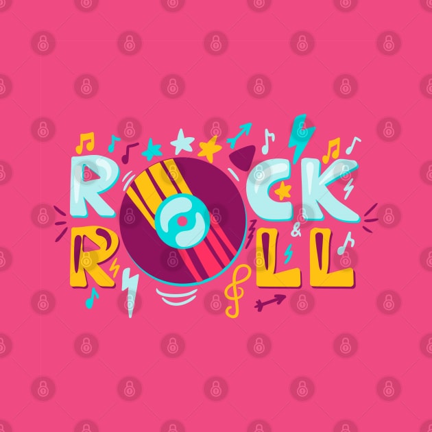 Rock & Roll by Cool Abstract Design