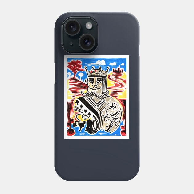 King Of Cards Phone Case by adamzworld