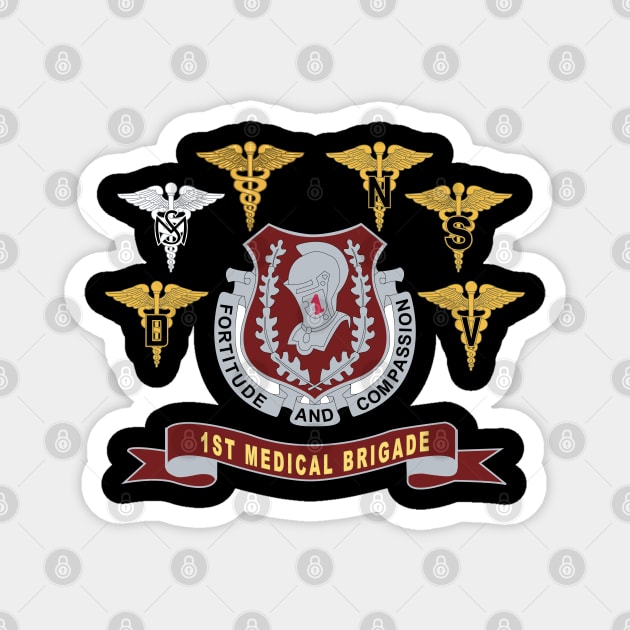 1st Medical Brigade - DUI  - Br - Ribbon Magnet by twix123844