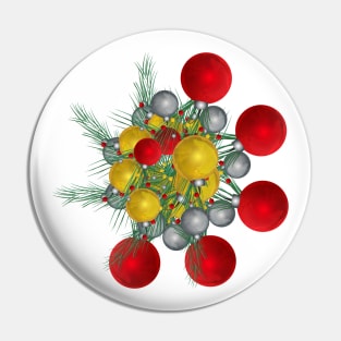 Christmas Tree lights Decorations Pin