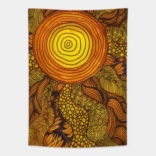 Zen Sunflower Tapestry