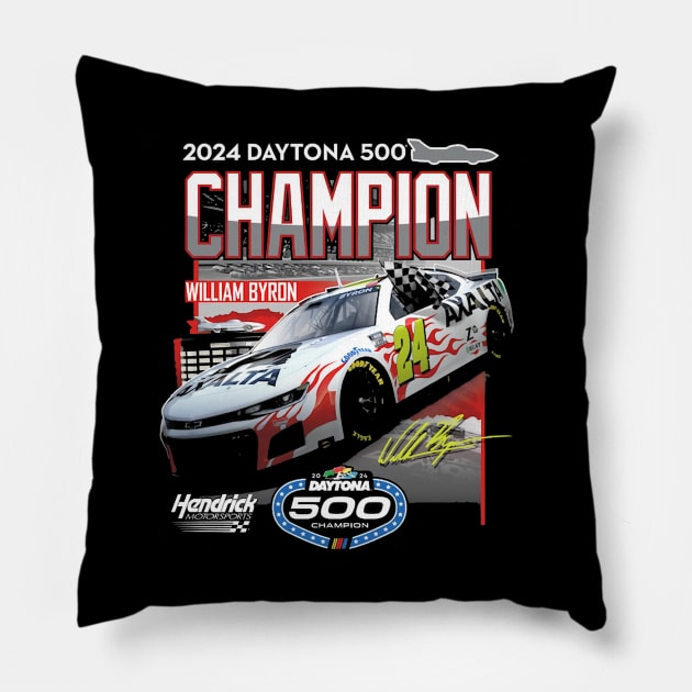 William Byron 500 Champion Pillow by stevenmsparks