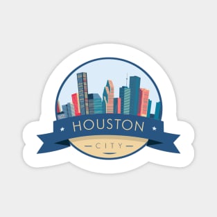 Houston City Landscape Magnet