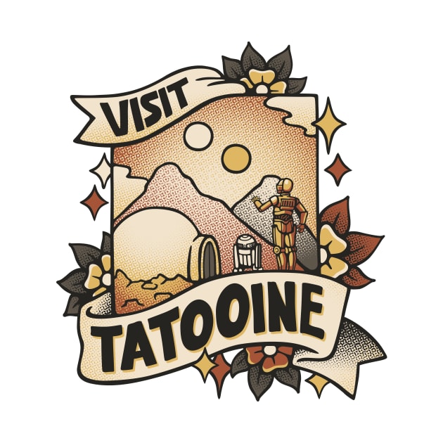 Visit Tatooine Tattoo by Tobe Fonseca by Tobe_Fonseca