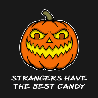 Funny Halloween Pumpkin Strangers Best Candy Design T-Shirt