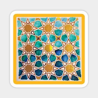 Watercolour Geometry Magnet