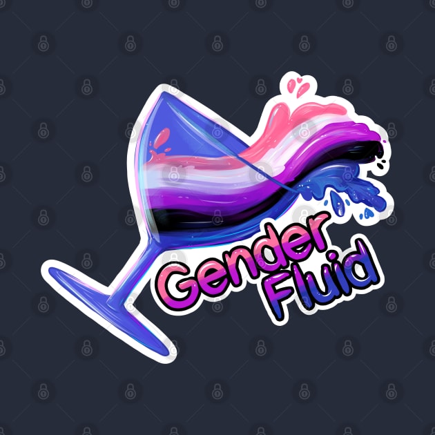 Gender Fluid - Tipped glass by TaksArt