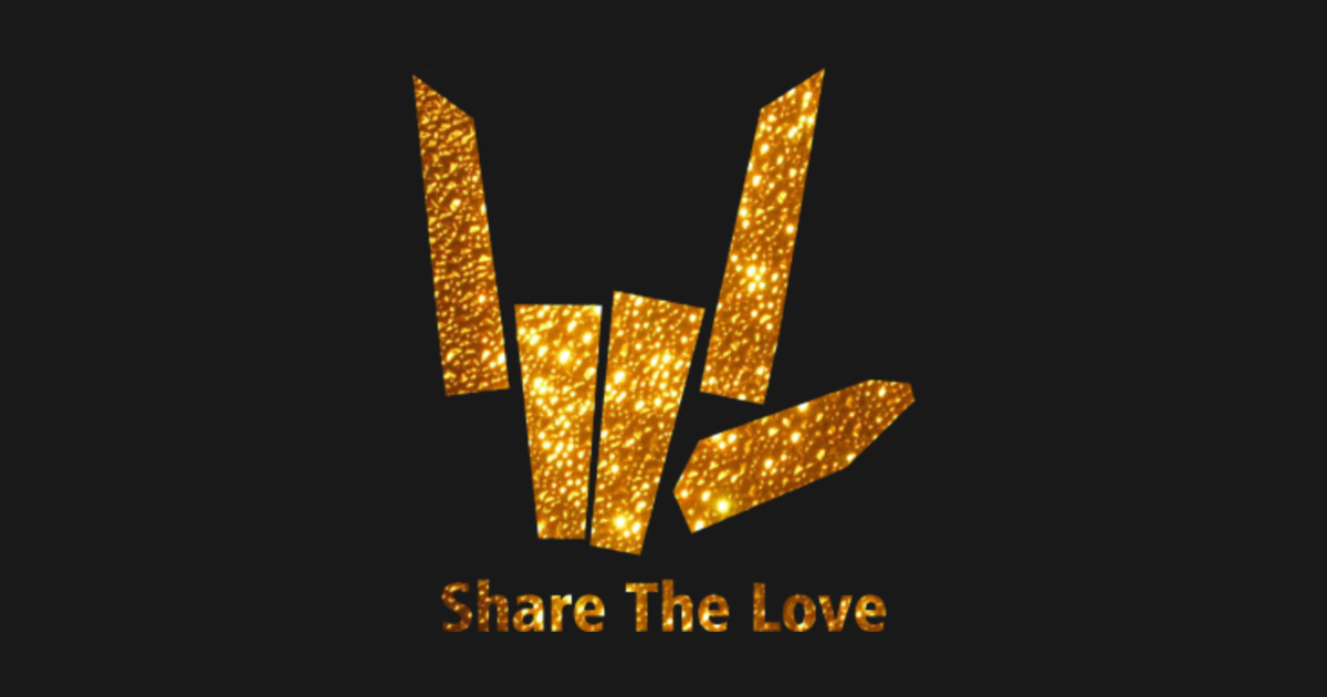 Share the love Share The Love Sticker TeePublic