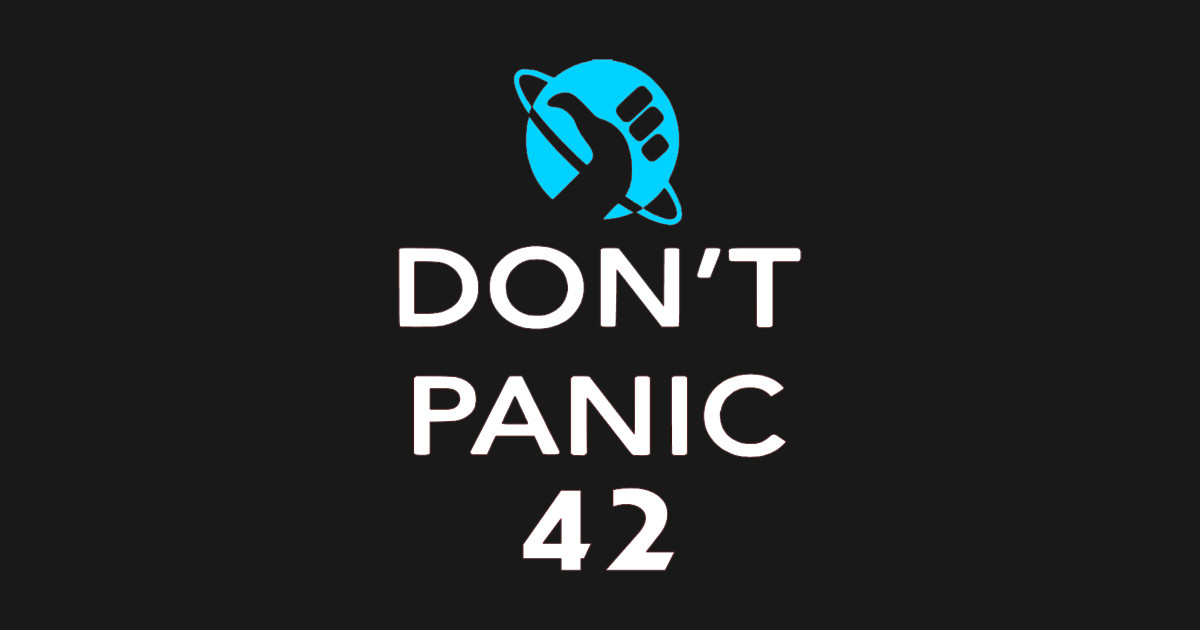 Don't Panic Hitchhiker's Guide To The Galaxy Sticker - 5 Inch Vinyl Bumper Decal
