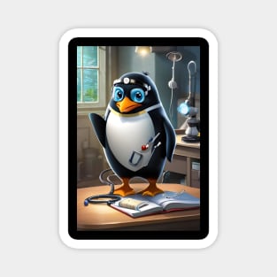 Doctor penguin Magnet