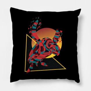 Geometric tortoise Pillow