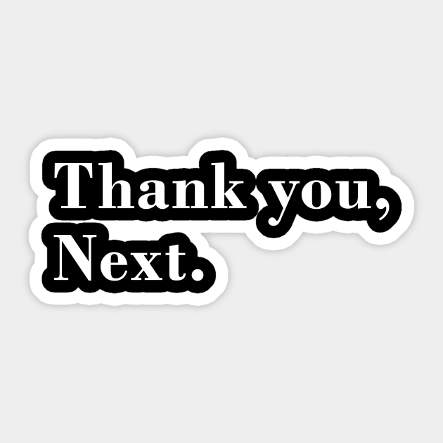 Funny Quotes Thank You Single Sticker Teepublic