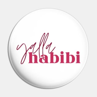 yalla habibi - two fonts Pin