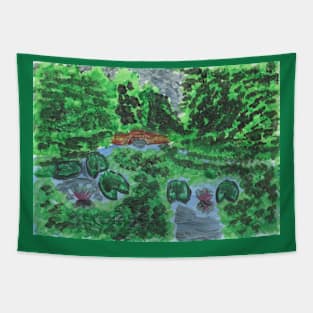 Pond in the Wood Tapestry