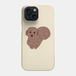 Fluffy Brown Doggie Phone Case