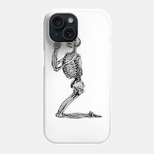 Praying skeleton Phone Case