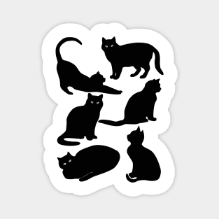 Black Cats Magnet