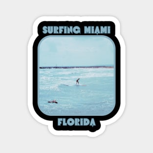 Vintage Surfing Miami, Florida Magnet