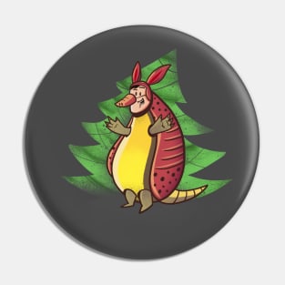 Holiday Armadillo Pin