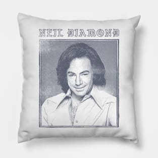 Neil Diamond // Vintage Style Fan Design Pillow