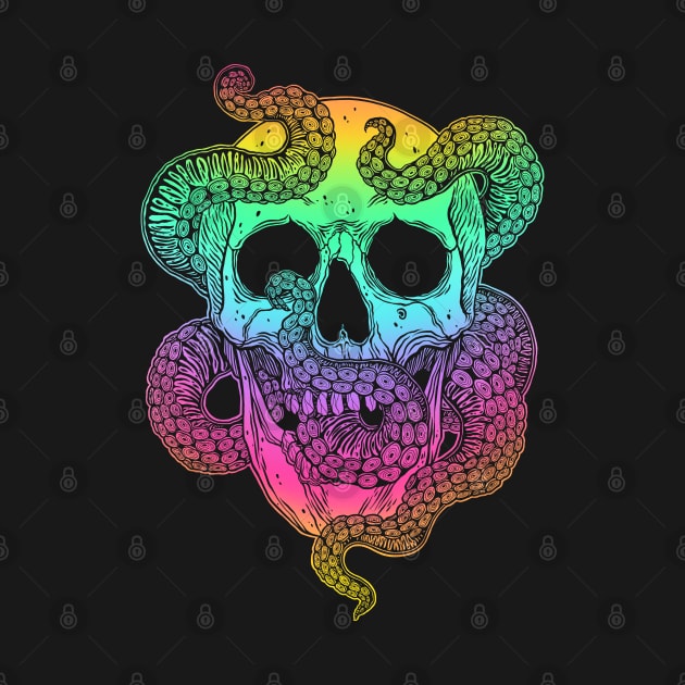 Octopus Tentacles Skull by OccultOmaStore