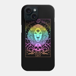 Zodiac sign tarot card Leo Phone Case