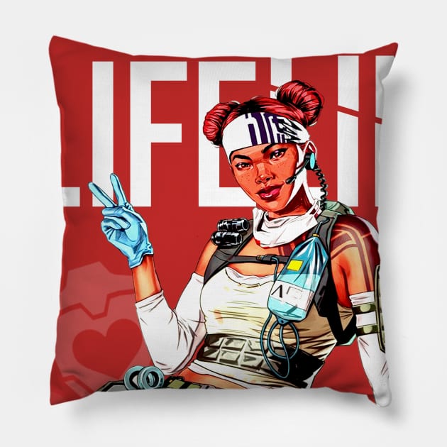 Apex Legends - Lifeline Middle T-Shirt Pillow by trino21