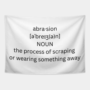 abrasion definition Tapestry