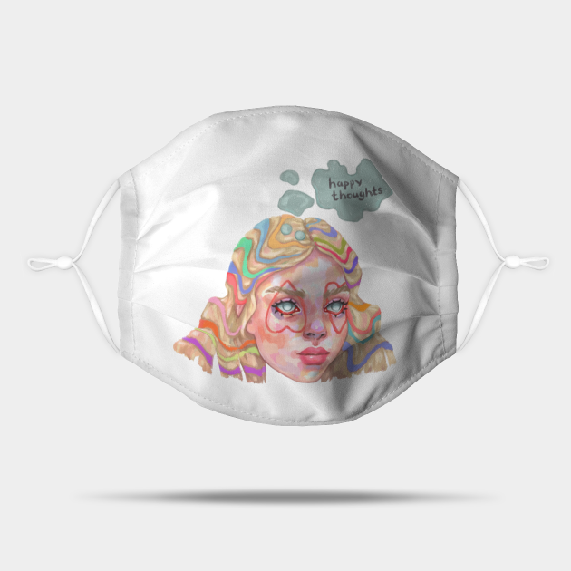 Happy thoughts - Trippy Design - Mask