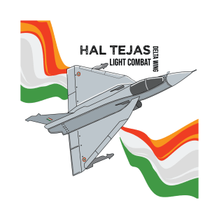 HAL Tejas Indian Fighter Fighterjet Aircraft India Pride T-Shirt