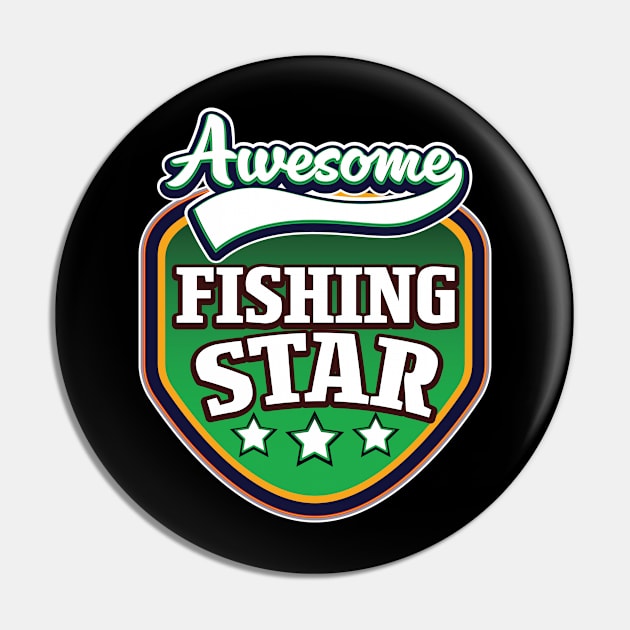 Fishing Star Pin by nickemporium1