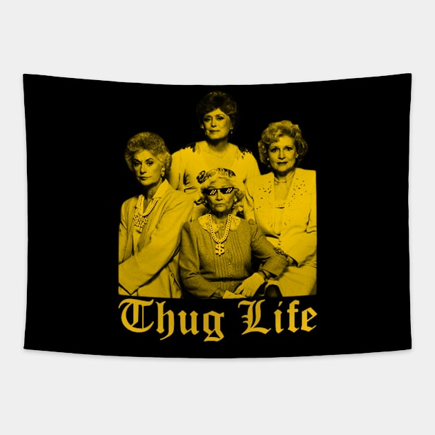 thug life golden Tapestry by armanyoan