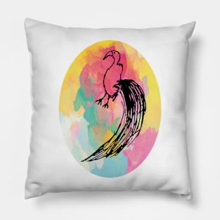 Peacock Abstract Pillow