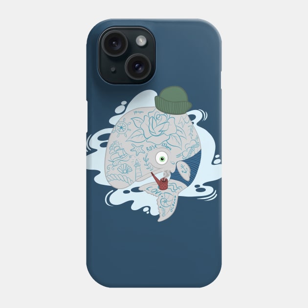 SAILOR WHALE Phone Case by MAYRAREINART