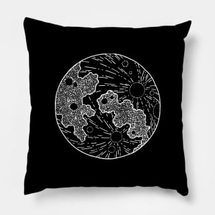 Moon Illustration Pillow