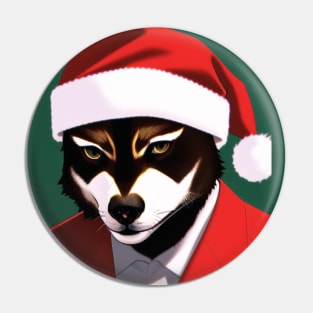 Raccoon Santa Pin