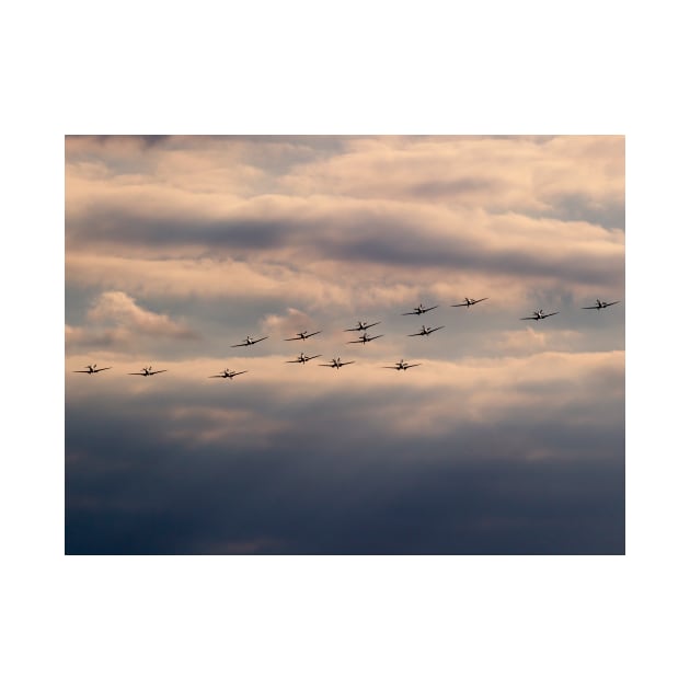 15 Spitfires in formation by captureasecond