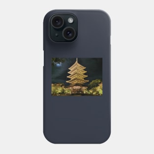 Toji temple at night Phone Case