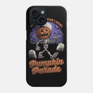 Halloween Pumpkin Parade - Cute Skeleton Gift Phone Case