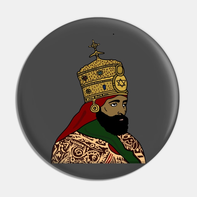 Ethiopia King Rastafari Pin by alzo