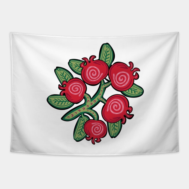 Bearberry indigenous kinnickinnick WAWEZHI CANADA Tapestry by WAWEZHI