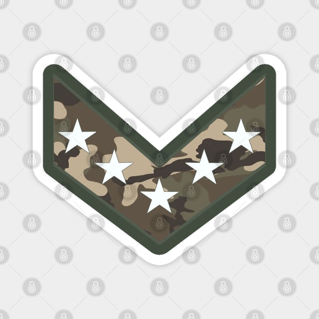 Camo Stars Magnet by GLStyleDesigns