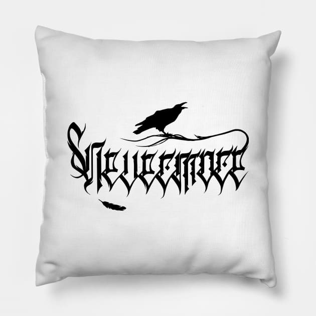 Nevermore Pillow by DenielHast