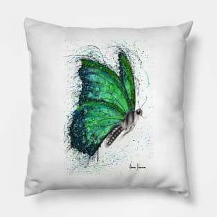 Emerald City Butterfly Pillow